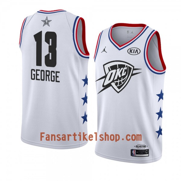 Oklahoma City Thunder Trikot Paul George 13 2019 All-Star Jordan Brand Weiß Swingman - Herren